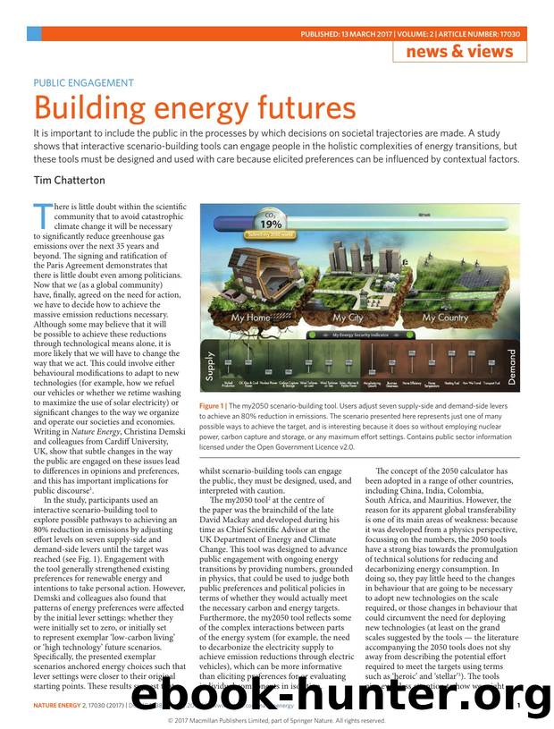 Public engagement: Building energy futures by Tim Chatterton