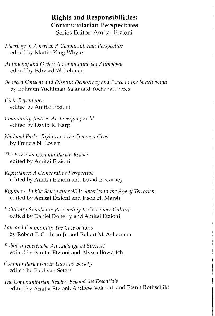 Public intellectuals: an endangered species? by Amitai Etzioni Alyssa Bowditch