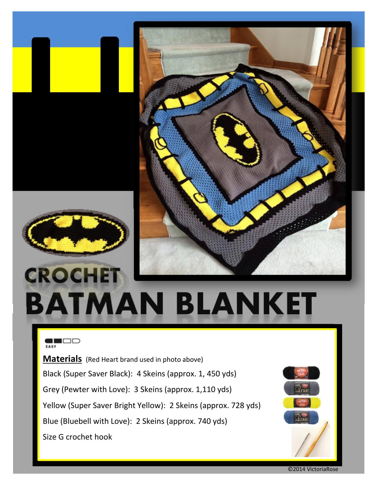 Published Batman Blanket Pattern.xlsx by Nicole
