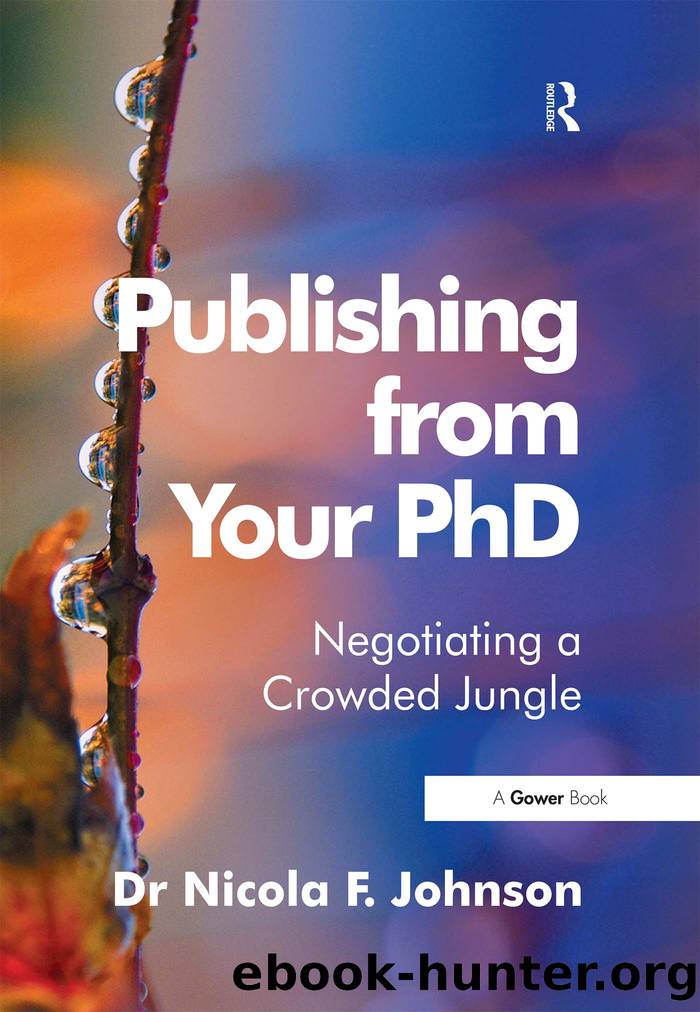 Publishing from Your PhD by Johnson Nicola F.;