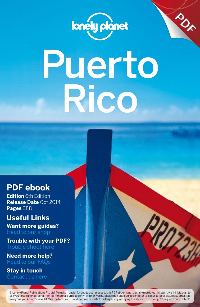 Puerto Rico 6 whole book by Lonely Planet