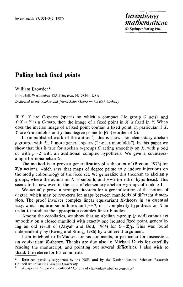 Pulling back fixed points by Unknown