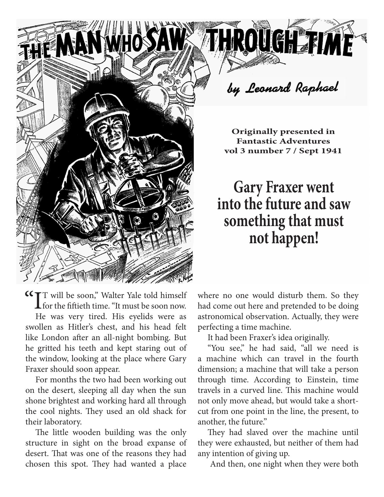 Pulp - Fantastic Adventures.41.09.The Man Who Saw Through Time by Leonard Raphael (pdf)