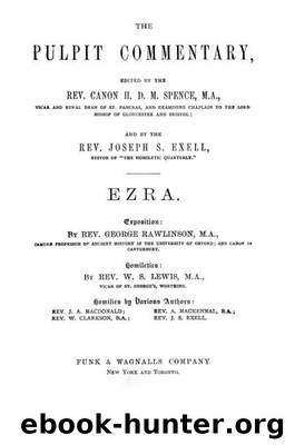Pulpit 15 Ezra by H. D. M. Spence & Joseph S. Exell
