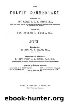 Pulpit 29 Joel by H. D. M. Spence & Joseph S. Exell