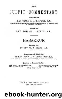 Pulpit 35 Habakkuk by H. D. M. Spence & Joseph S. Exell