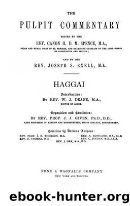 Pulpit 37 Haggai by H. D. M. Spence & Joseph S. Exell