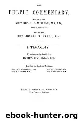 Pulpit 54 Timothy1 by H. D. M. Spence & Joseph S. Exell
