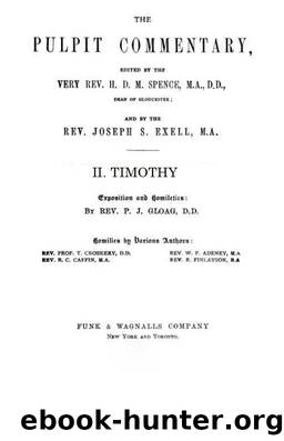 Pulpit 55 Timothy2 by H. D. M. Spence & Joseph S. Exell