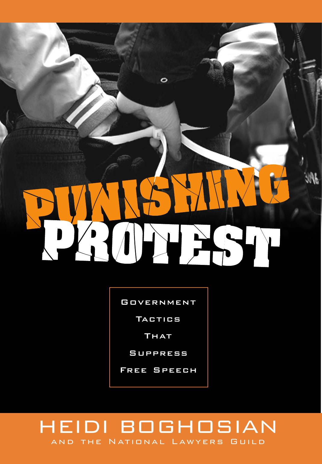 Punishing protest : government tactics that suppress free speech by Heidi Boghosian; National Lawyers Guild