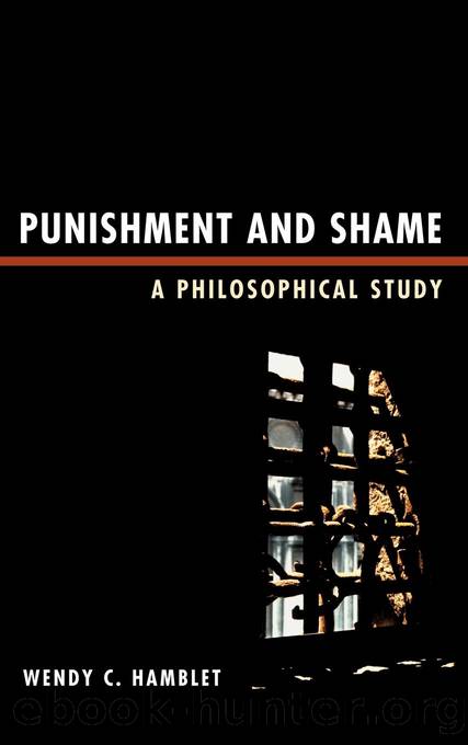 Punishment and Shame by Hamblet Wendy C.;