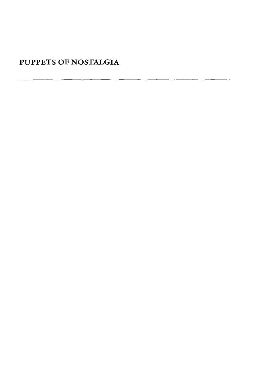 Puppets of Nostalgia: The Life, Death, and Rebirth of the Japanese Awaji NingyÅ Tradition by Jane Marie Law