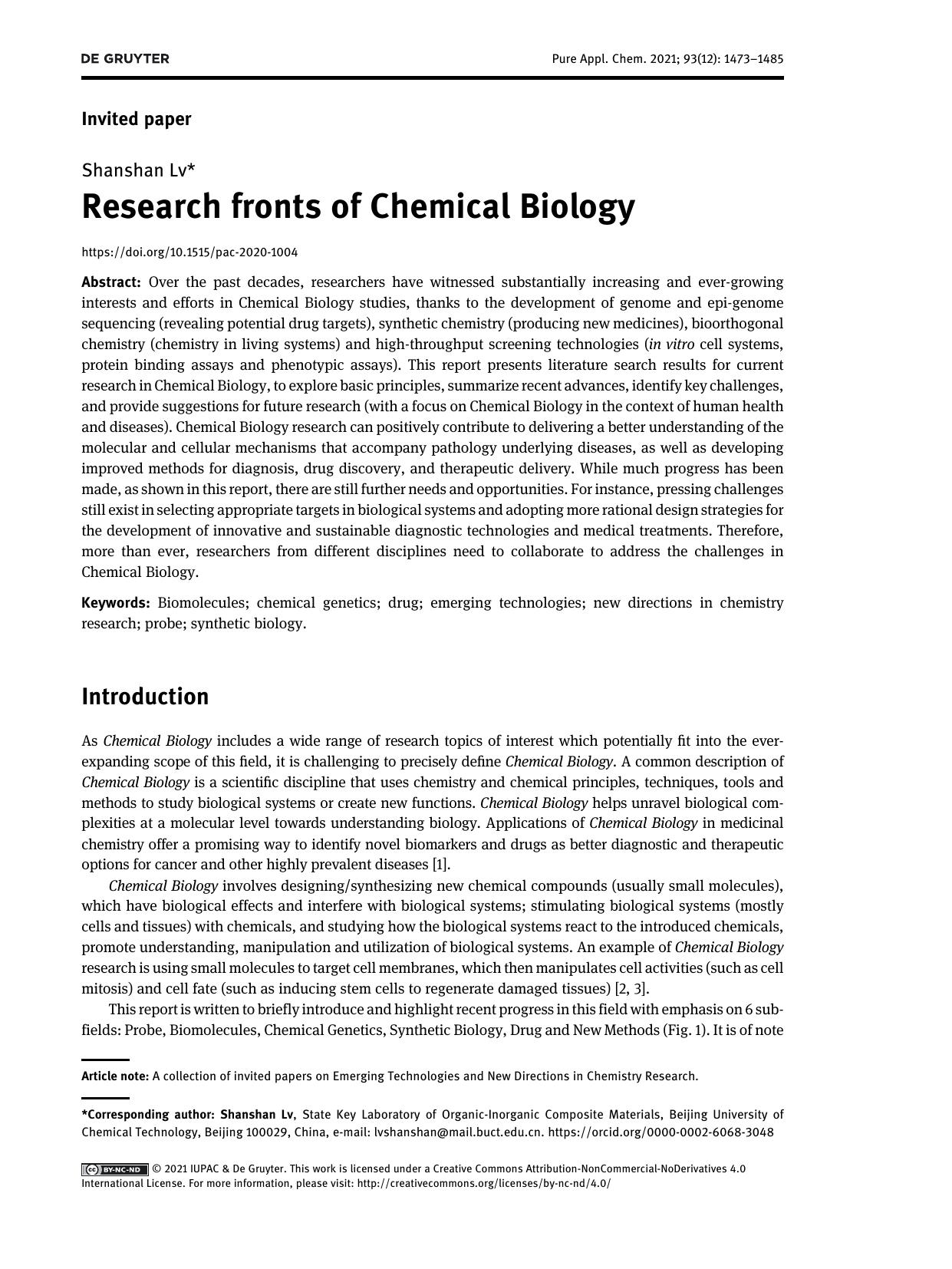 Pure and Applied Chemistry by ShanshanLv