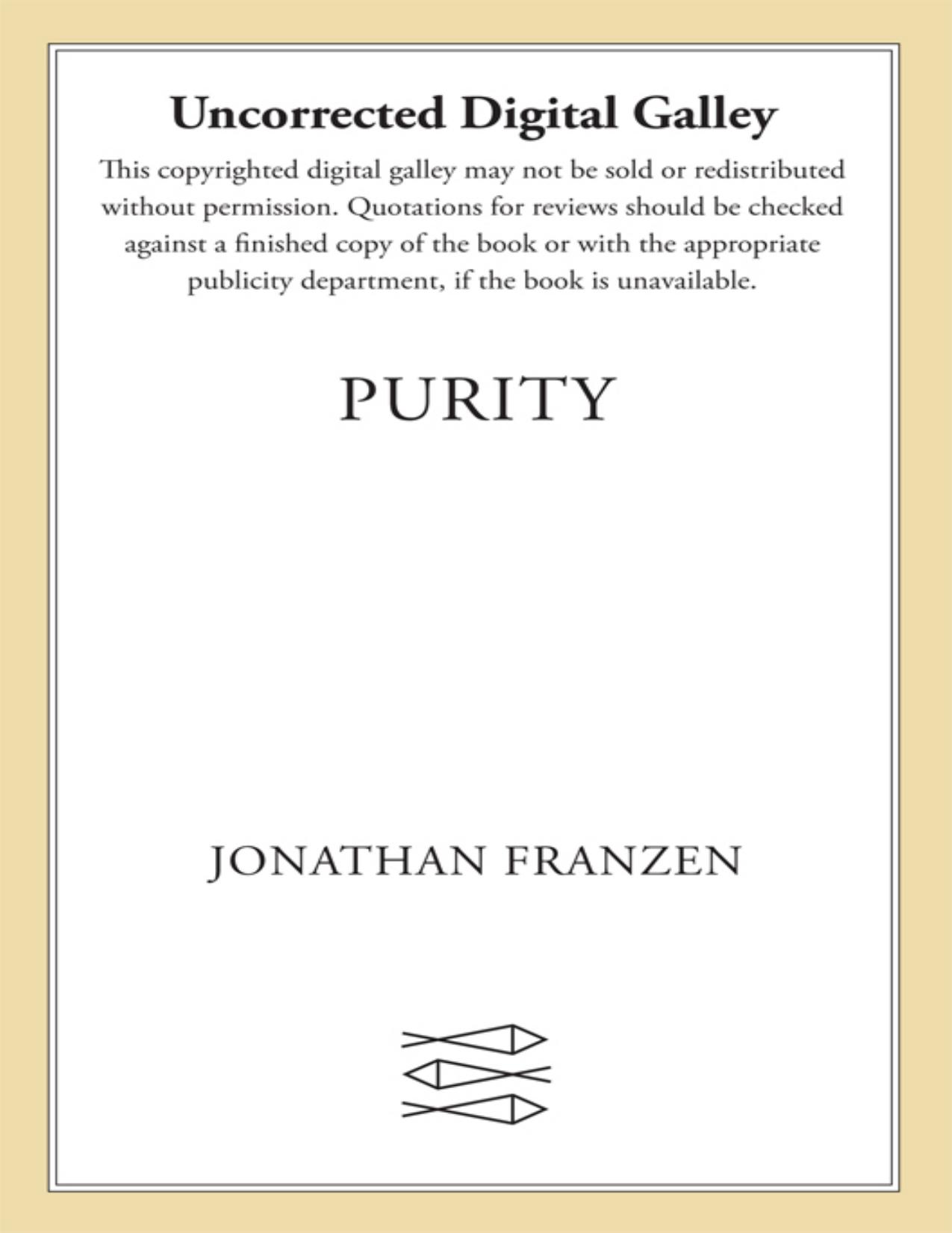 Purity by Jonathan Franzen