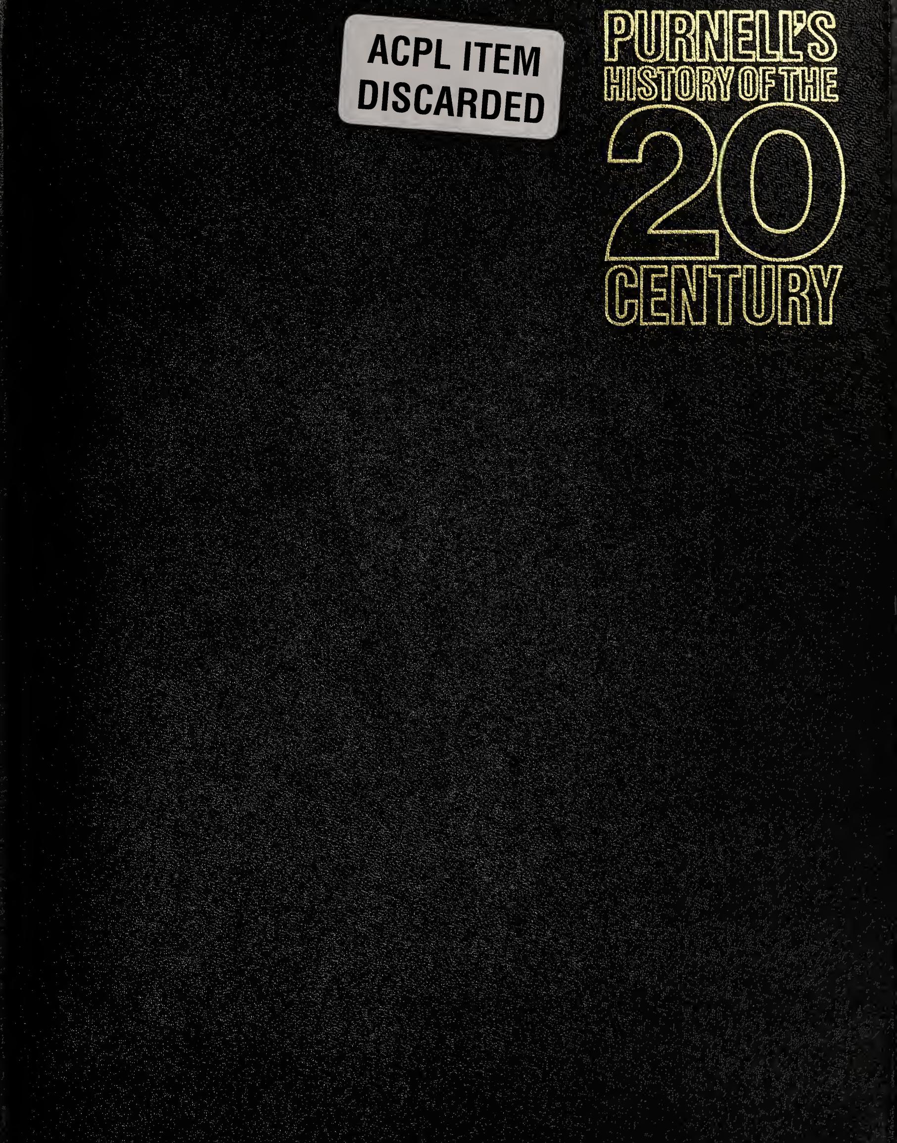 Purnellâs History of the 20th Century v7 by AJP Taylor JM Roberts
