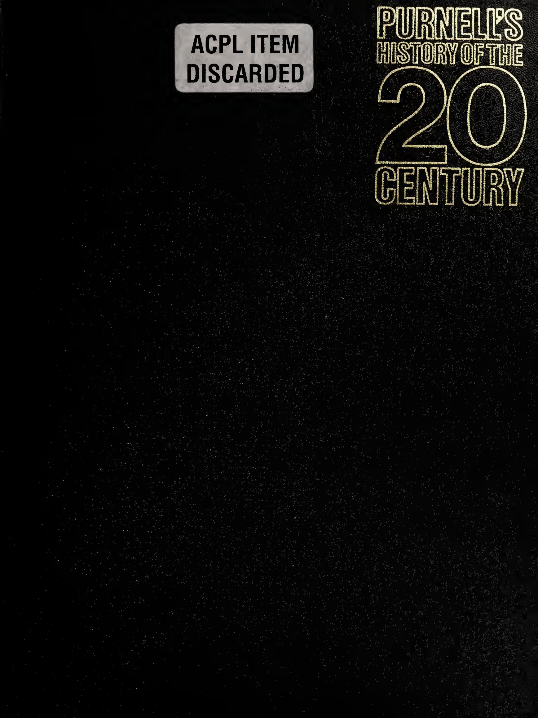 Purnellâs History of the 20th Century v8 by AJP Taylor JM Roberts