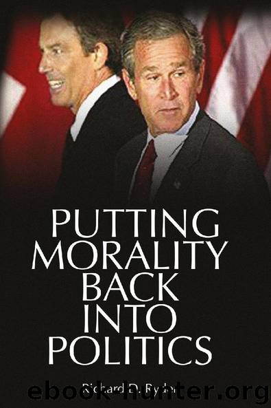 Putting Morality Back into Politics by Richard D. Ryder