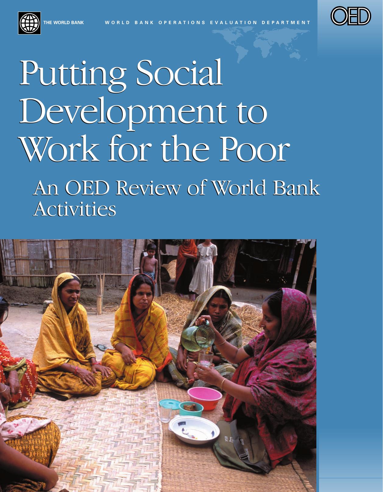 Putting Social Development to Work for the Poor: An OED Review of World Bank Activities (Operations Evaluation Studies) (Operations Evaluation Study) by Ronald Parker