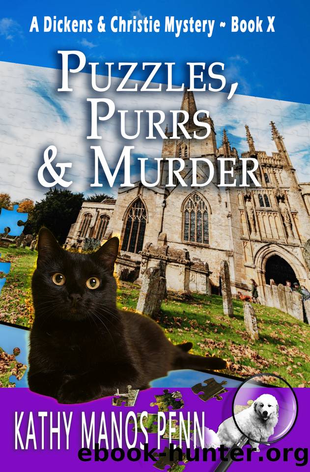 Puzzles, Purrs & Murder: A Cozy English Animal Mystery by Kathy Manos Penn
