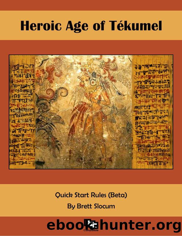 Pylon Heroic Age of TÃ©kumel Quick Start Rules (Beta) by Unknown