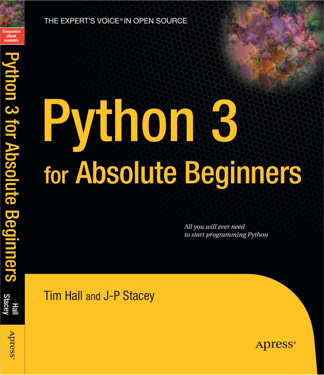 Python 3 For Absolute Beginners by Matthew MacDonald