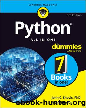 Python All-in-One For Dummies by John C. Shovic & Alan Simpson