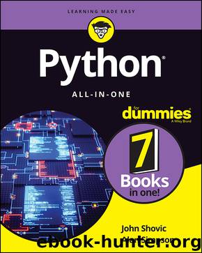 Python All-in-One For Dummies by John Shovic & Alan Simpson