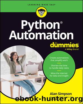 Python Automation For Dummies by Alan Simpson