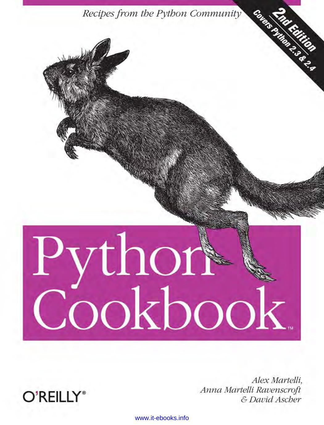Python Cookbook by Alex Martelli