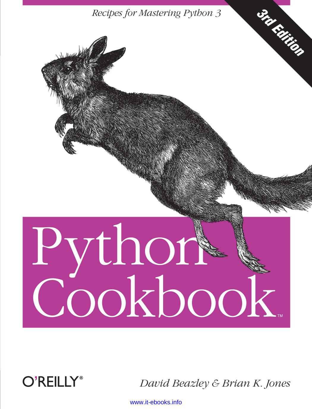 Python Cookbook by David Beazley & Brian K. Jones