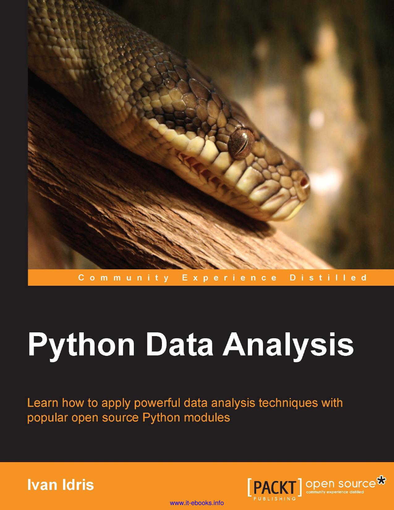 Python Data Analysis by Unknown