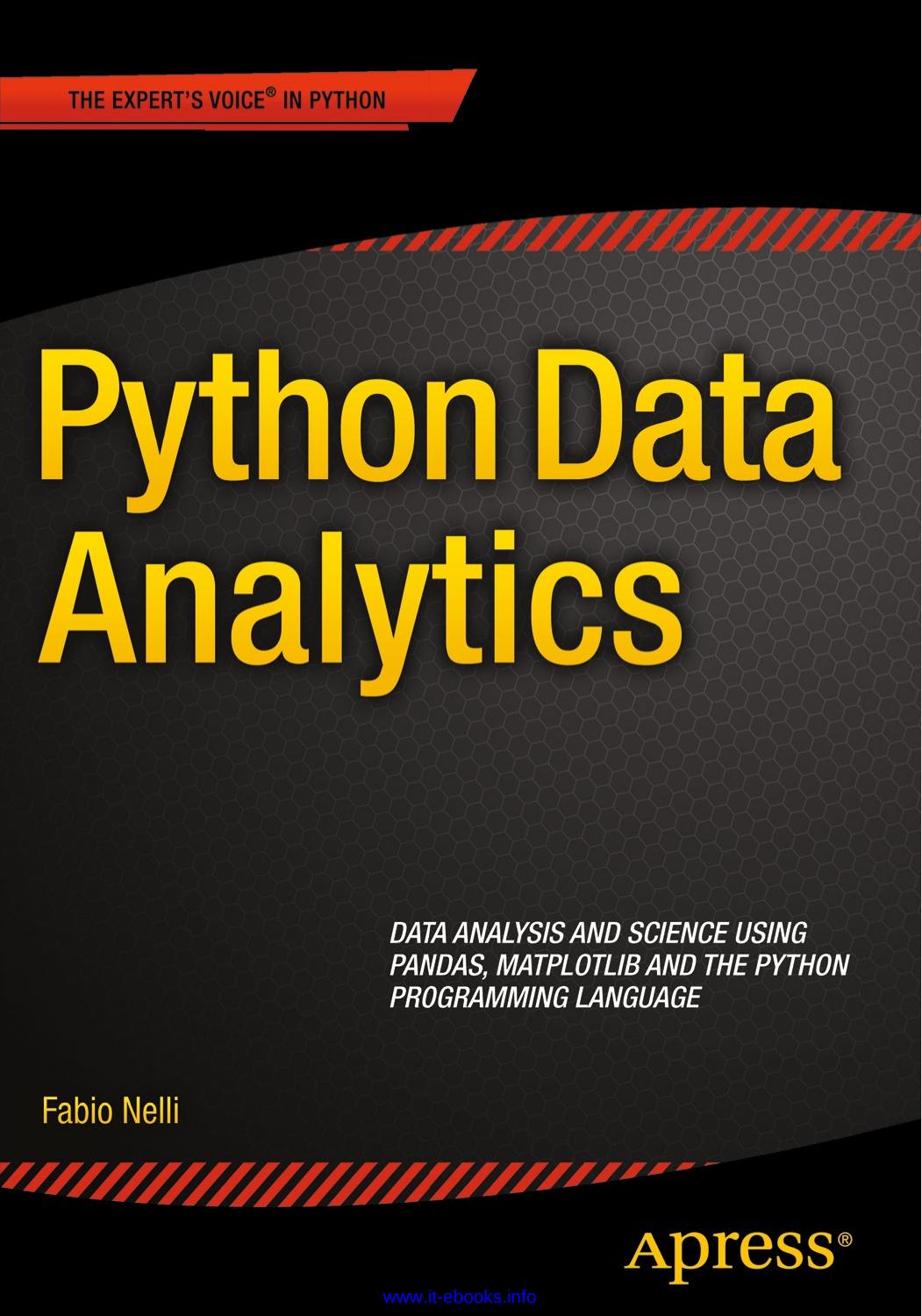 Python Data Analytics by Fabio Nelli