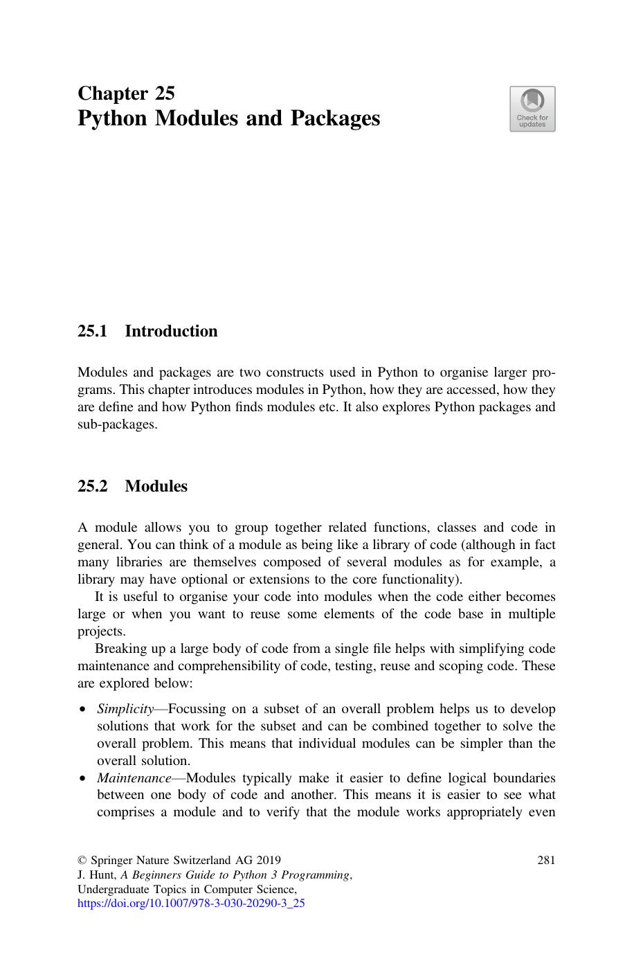 Python Modules and Packages by John Hunt