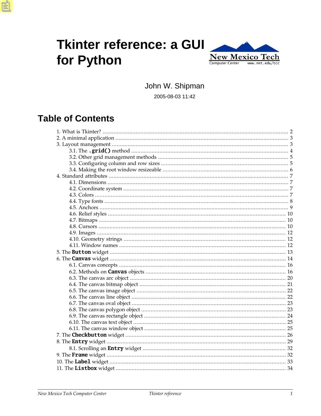 Python and Tkinter Programming by John E Grayson Ph.D