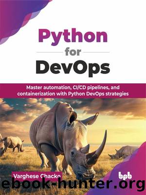 Python for DevOps by Chacko Varghese;