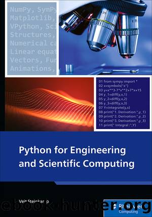 Python for Engineering and Scientific Computing by Steinkamp Veit;