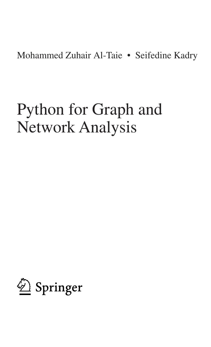 Python for Graph and Network Analysis by Unknown