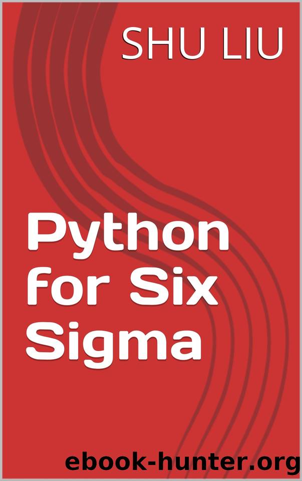 Python for Six Sigma by LIU SHU
