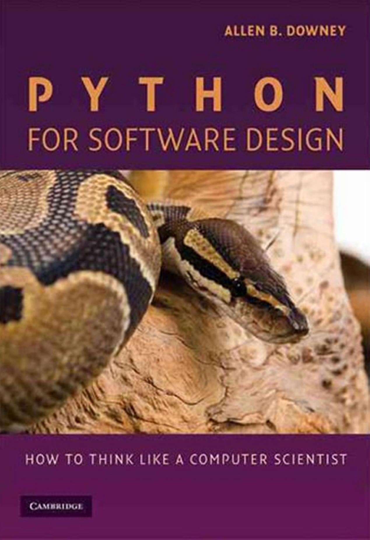 Python for Software Design by Unknown