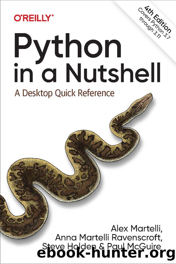 Python in a Nutshell by Martelli Alex;Ravenscroft Anna Martelli;Holden Steve;McGuire Paul;