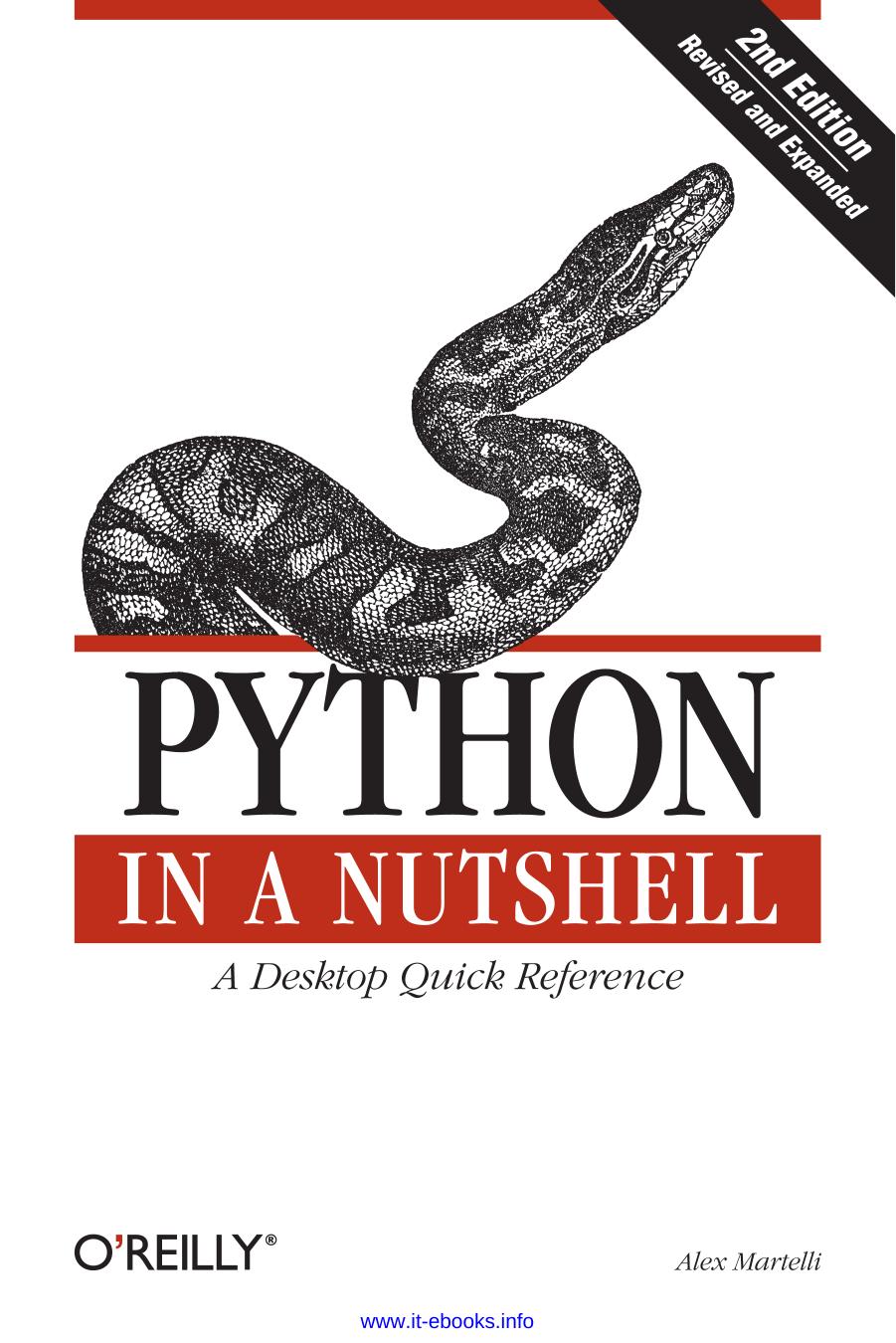 Python in a Nutshell, 2nd Edition by Alex Martelli