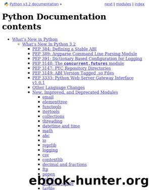 Python v3.2 documentation by unknown