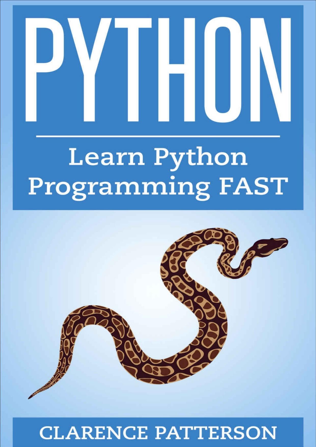 Python: Learn the Basics FAST From Python Programming Experts by Patterson C