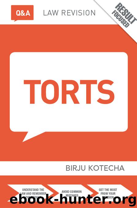 Q&A Torts by Kotecha Birju
