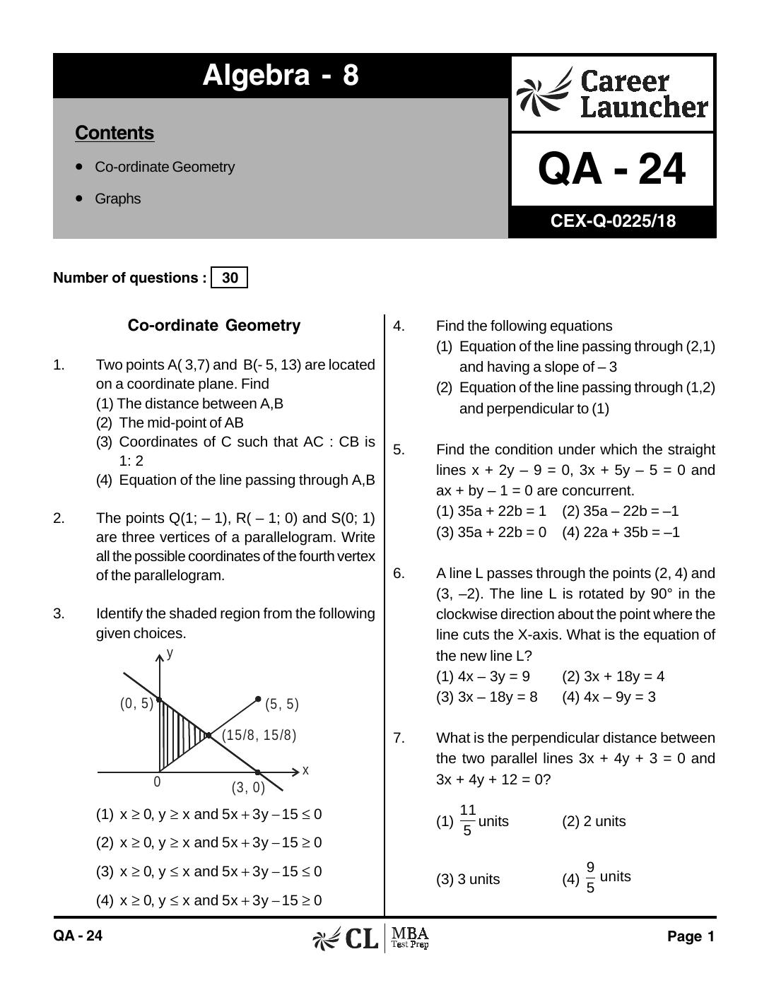 QA-24 Algebra 8 with Solutions by pdf