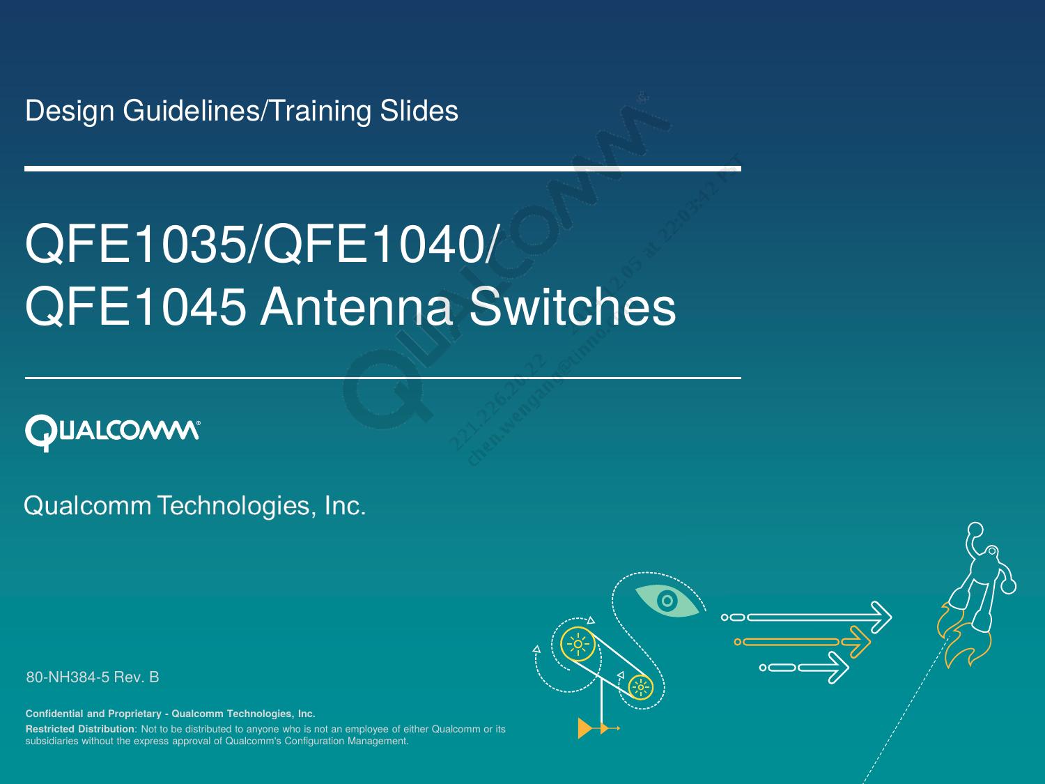 QFE1035/QFE1040/QFE1045 Antenna Switches by Qualcomm Technologies Inc