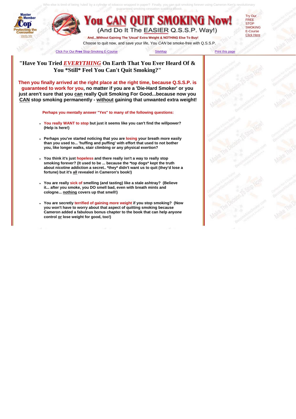 QSSP=The Easier Way To Stop Smoking. by Best of Kuszter's Collection