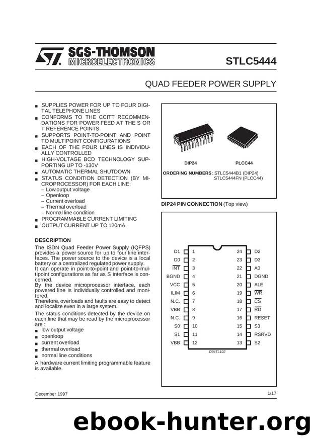 QUAD FEEDER POWER SUPPLY by SGS-THOMSON Microelectronics