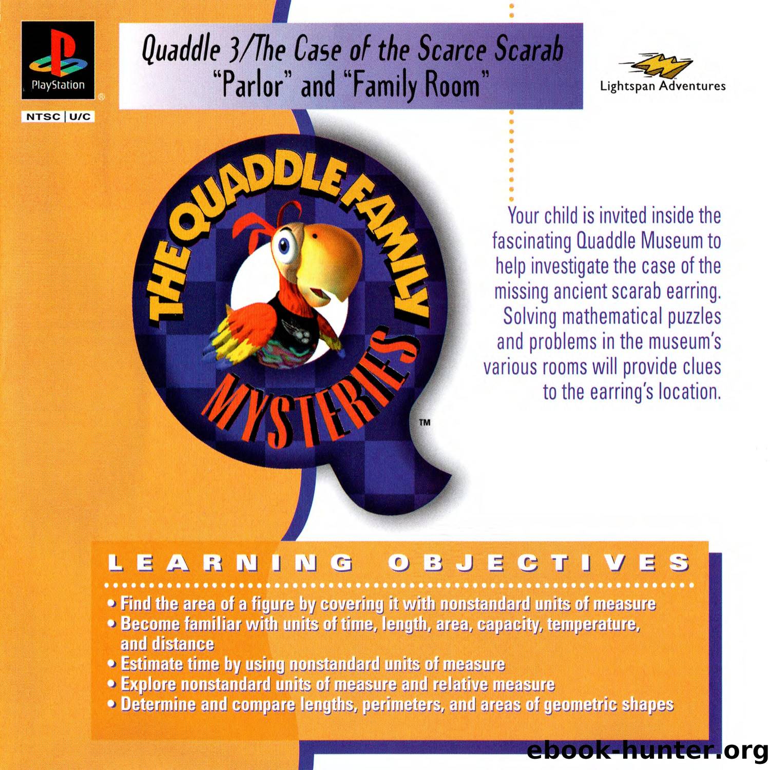 Quaddle Family Mysteries, The 3 - The Case of the Scarce Scarab - Parlor & Family Room (USA) by Jonathan Grimm