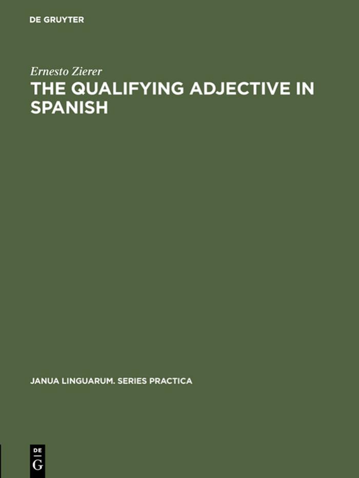 Qualifying Adjective in Spanish. by Zierer Ernesto